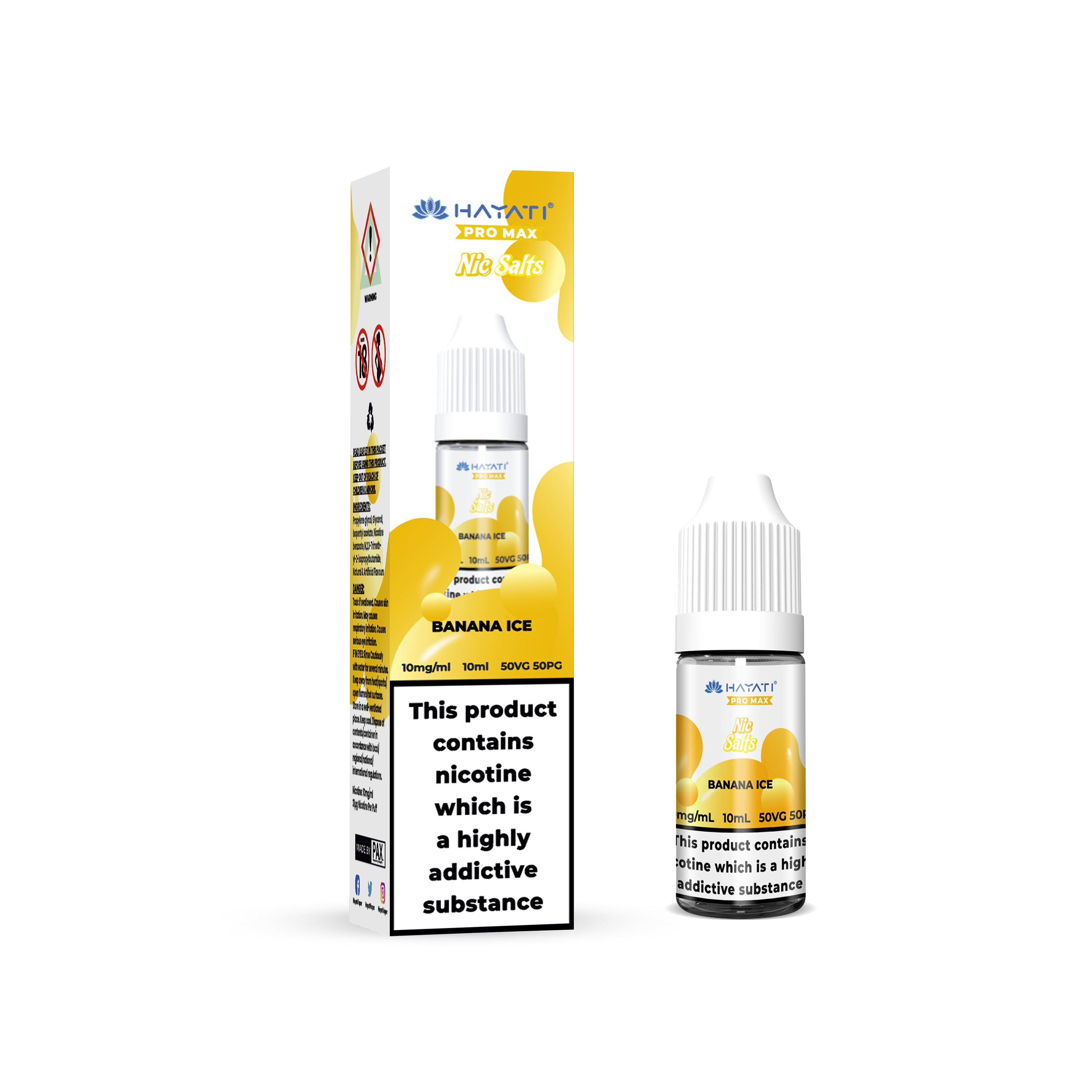 Hayati Pro Max 10mg  Nic Salts 10ml