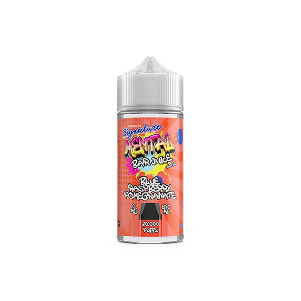 Limited Signature Mental Bar Juice 100ml Shortfill   (50PG/50VG)