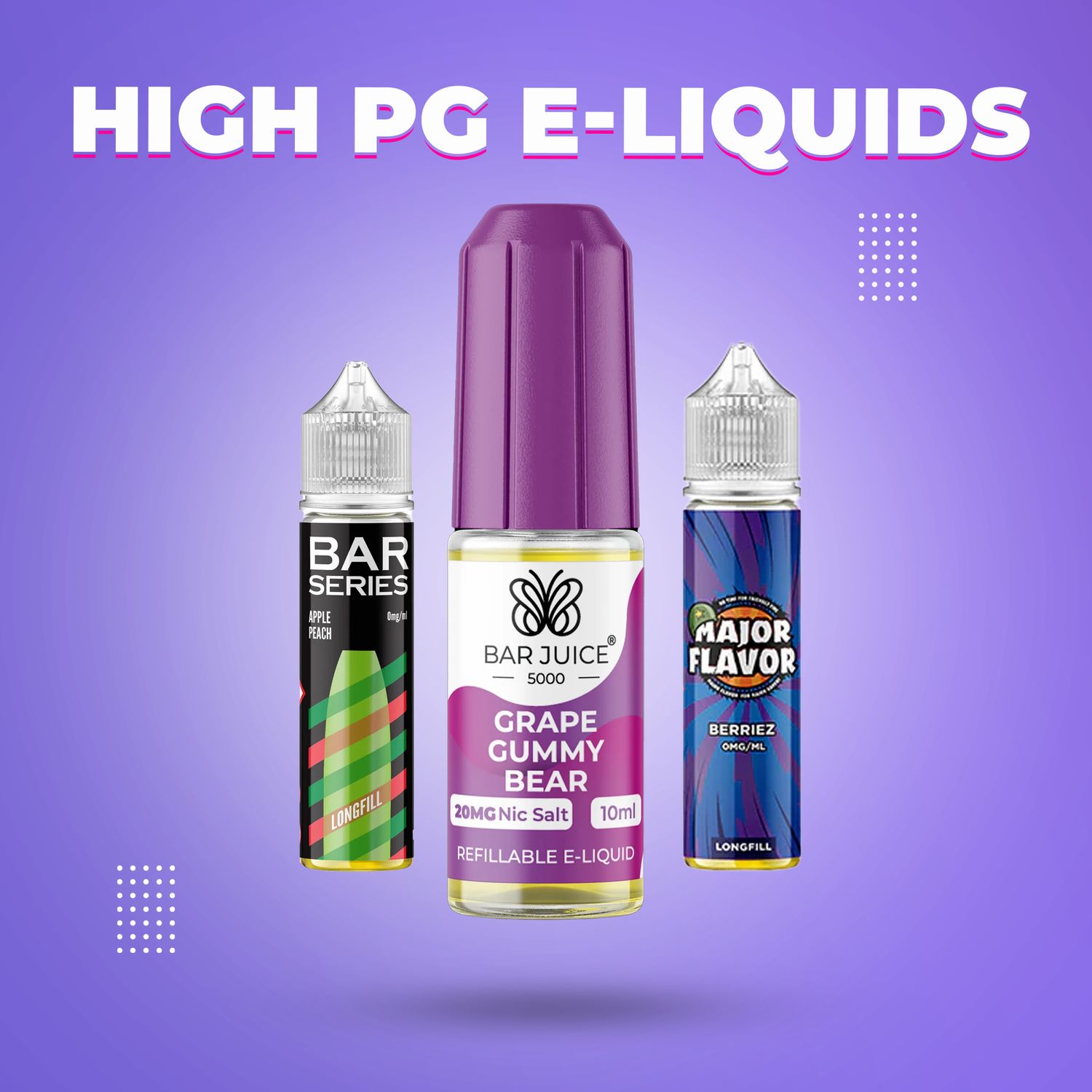 High propylene glycol Vapes