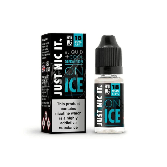 Just Nic It On Ice Nic Shot 10ml/18mg  (80VG/20PG)