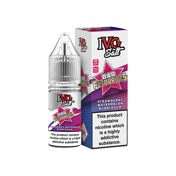 IVG Bar Favourites 10ml Nic Salts (50VG/50PG) 10mg