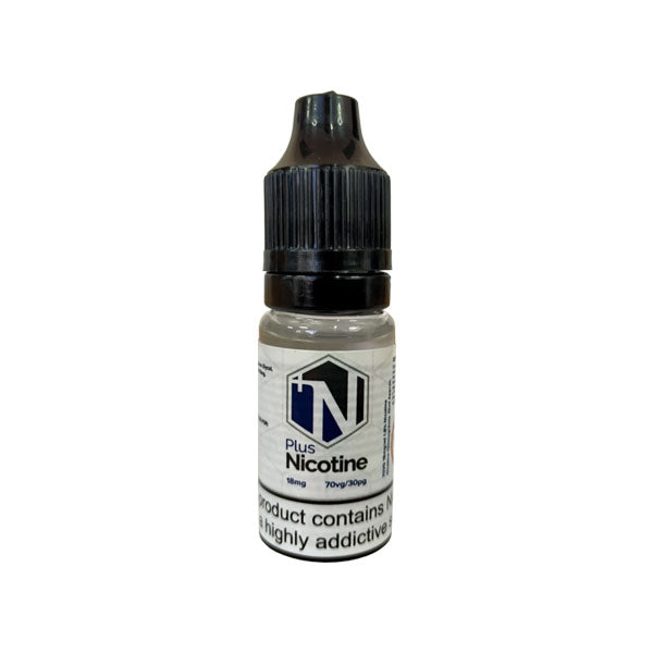 Plus Nicotine Flavourless Nicotine Shot 10ml/18mg  (70VG)