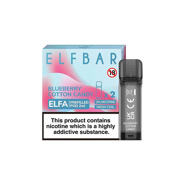 Shop Now ELF Bar ELFA  Replacement Prefilled Pods 2ml