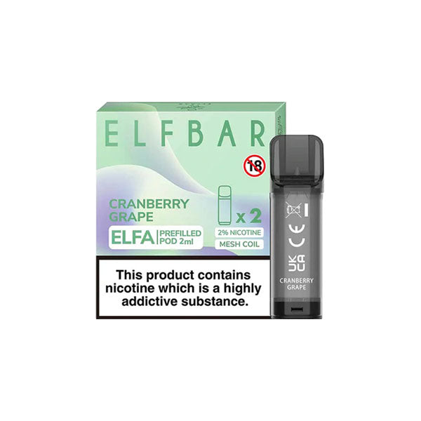 Discount ELF Bar ELFA  Replacement Prefilled Pods 2ml