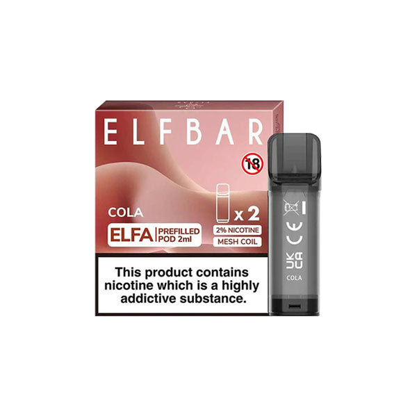 Buy Now ELF Bar ELFA  Replacement Prefilled Pods 2ml