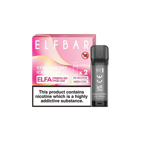 Discount ELF Bar ELFA  Replacement Prefilled Pods 2ml