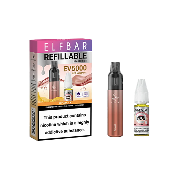 Offer Elf Bar EV5000 Disposable Pod Kit +  ElfLiq Salt