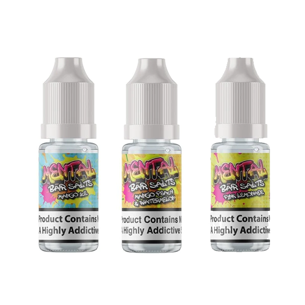 Shop Now Mental Bar Salts By Signature Vapours 10ml Bar Salt10mg  (BUY 1 GET 1 FREE)