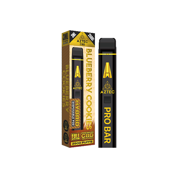 Best Aztec CBD  Pro Bar CBD Disposable Vape Device 2500 Puffs