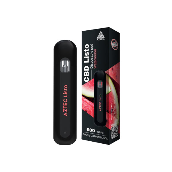 Best Aztec CBD Listo  CBD Disposable Vape Pen - 1ml 600 Puffs