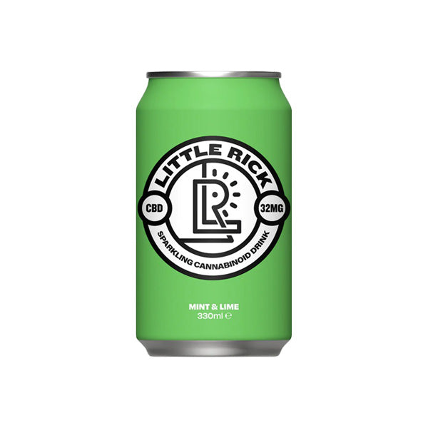 Discount 12 x Little Rick Drink  CBD Sparkling 330ml Mint & Lime