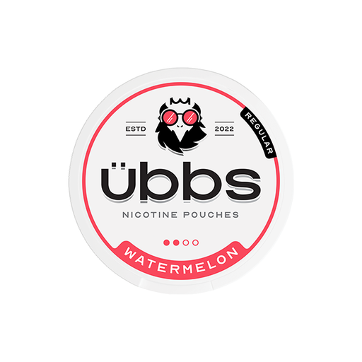  Übbs Watermelon Regular Strength Nicotine Pouches - 20 Pouches 6mg