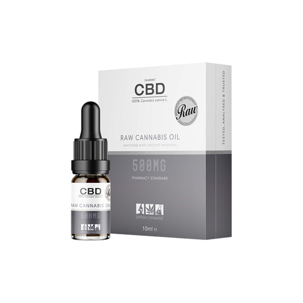 Exclusive CBD by British Cannabis  CBD Raw Cannabis Oil Drops 10ml