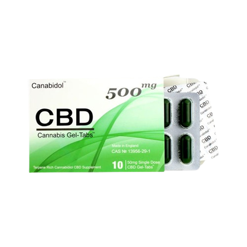 Offer CBD by British Cannabis 500mg CBD Gel-Tabs 10 Capsules