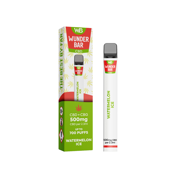 Discount Wunderbar  CBD + CBG Disposable Vape Device 700 Puffs