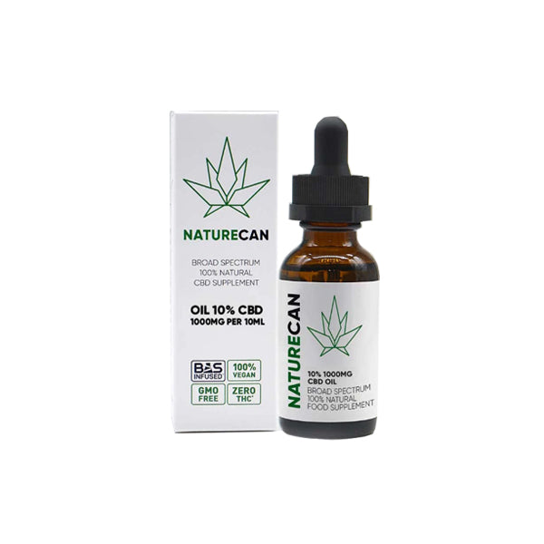 Shop Now Naturecan 10%  CBD Broad Spectrum MCT Oil 10ml