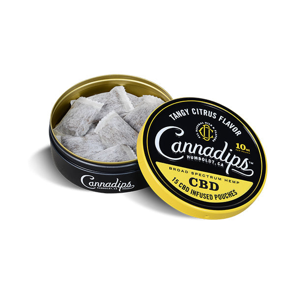 Shop Now Cannadips  CBD Snus Pouches - Tangy Citrus