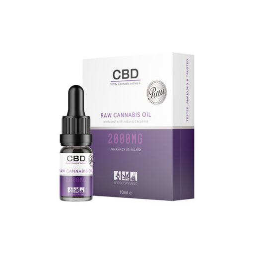 Best CBD by British Cannabis  CBD Raw Cannabis Oil - 10ml