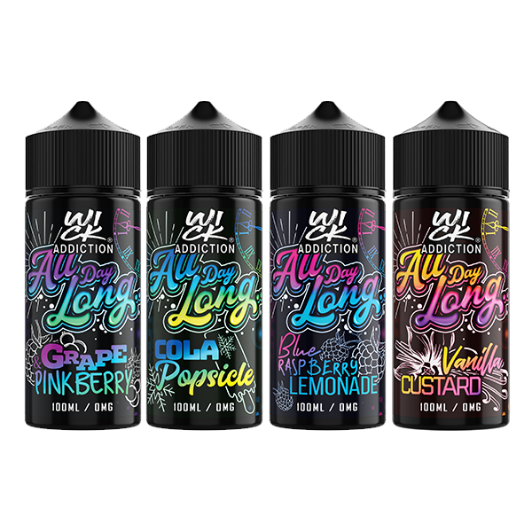 Sale Wick Addiction All Day Long 100ml Shortfill