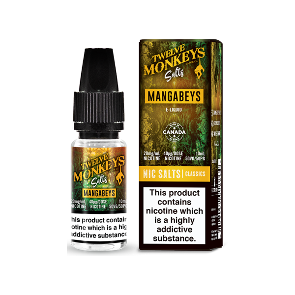 Twelve Monkeys Classics 10ml Nic Salt (50VG/50PG) 10mg