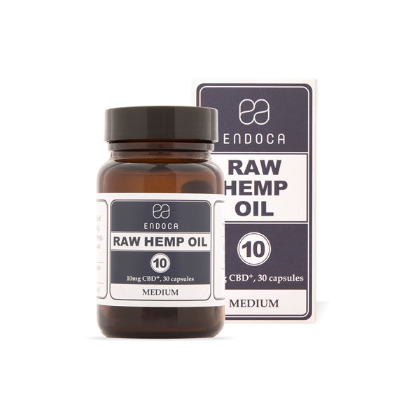 Limited Endoca  CBD+CBDa Capsules Raw Hemp Oil - 30 Caps