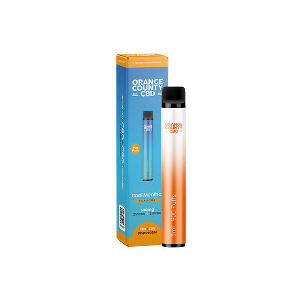 Sale Orange County CBD  CBD & CBG Disposable Vape Device 900 Puffs