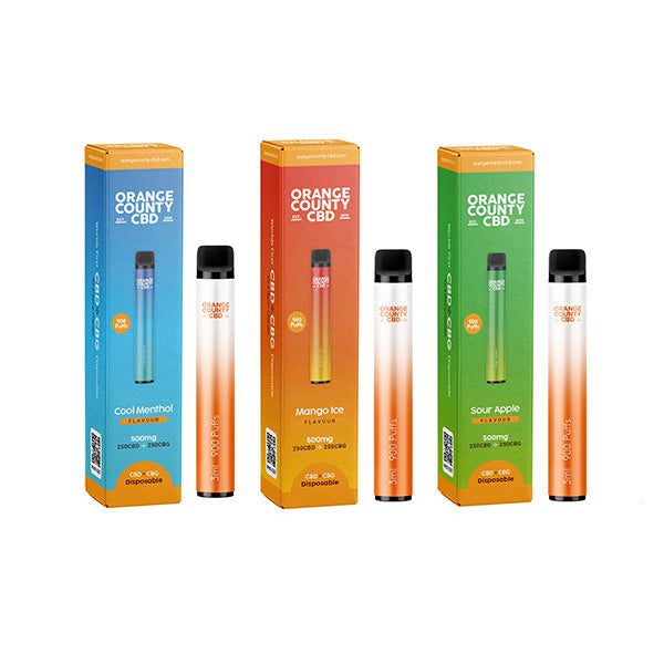 Limited Orange County CBD  CBD & CBG Disposable Vape Device 900 Puffs