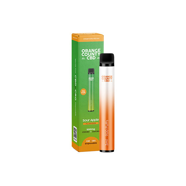 Shop Now Orange County CBD  CBD & CBG Disposable Vape Device 900 Puffs