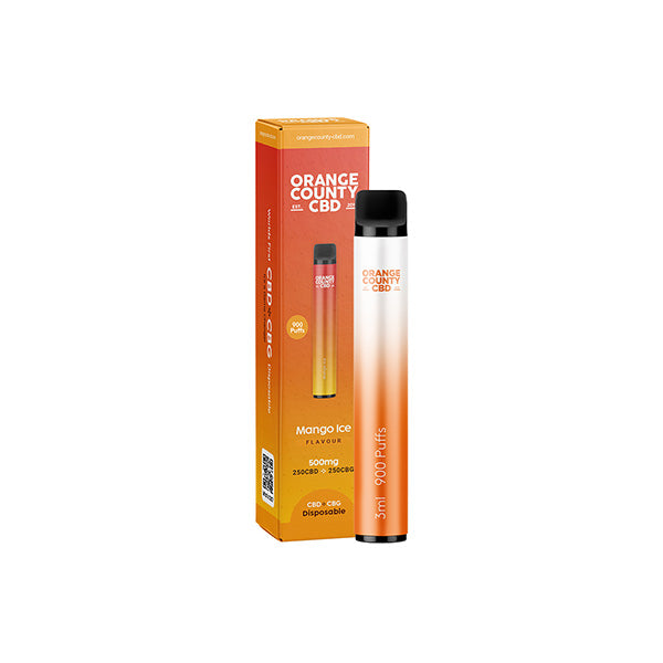 Offer Orange County CBD  CBD & CBG Disposable Vape Device 900 Puffs