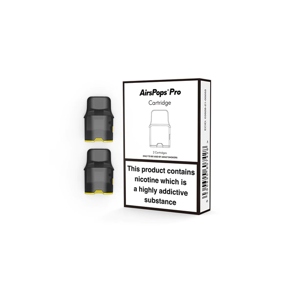 Limited AirsPops By AIRSCREAM Replacement Pro Pod Cartridges 2PCS 2ml (No Coils Included)