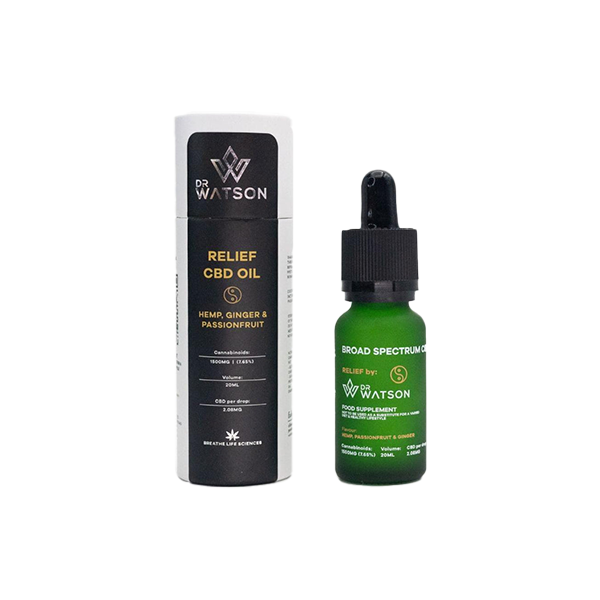 Buy Now Dr Watson  Broad-Spectrum Relief CBD Oil 20ml