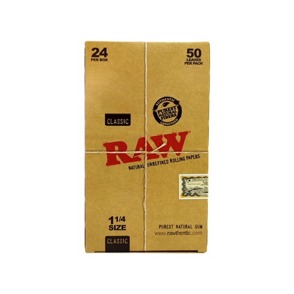 24 Raw Classic 1 1/4 Size Rolling Papers