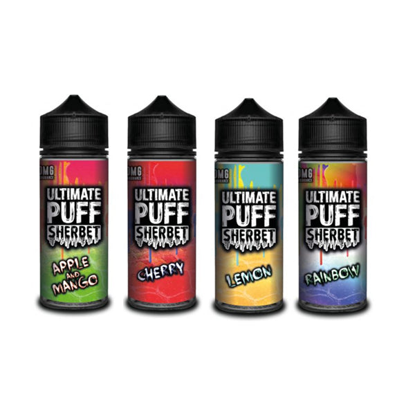 Buy Now Ultimate Puff Sherbet  100ml Shortfill