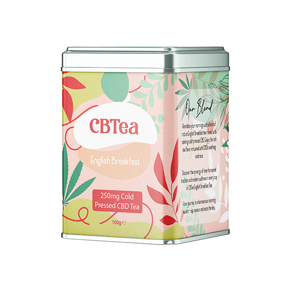 Offer CBTea  Cold Pressed Full Spectrum CBD English Breakfast Tea - 100g