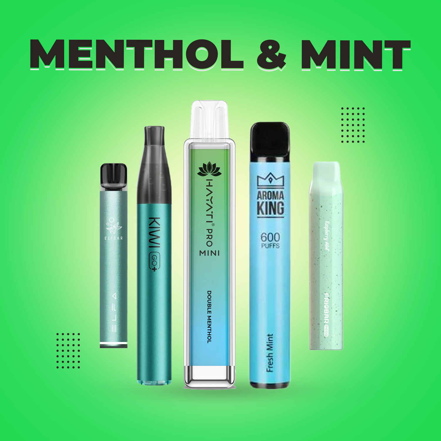 Menthol and mint Disposable Vapes