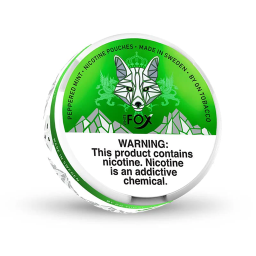 White Fox 16mg Peppered Mint Tight Nicotine Pouches