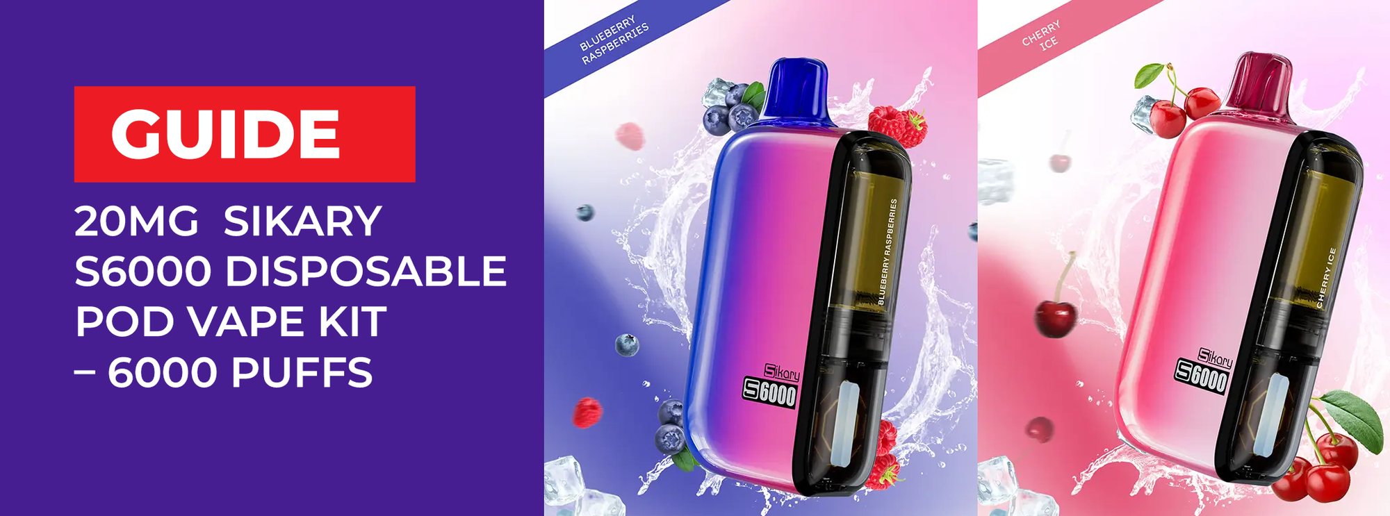 20mg Sikary S6000 Disposable Pod Vape Kit