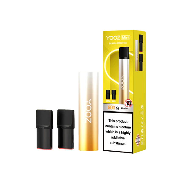 Buy Now Yooz Mini Rechargeable Device & Vape Pods x2 600 Puffs