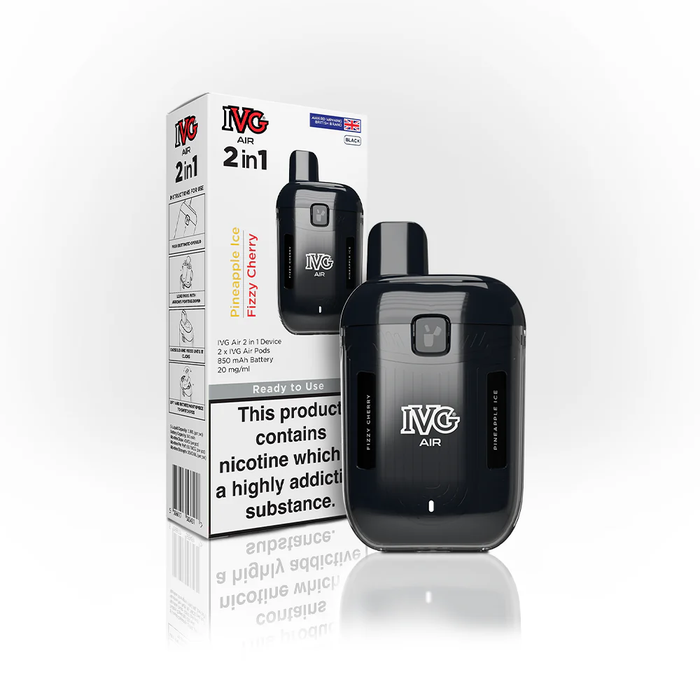 Limited IVG Air 2 in 1 Disposable Rechargeable Pod Vape Kit 1200 Puffs