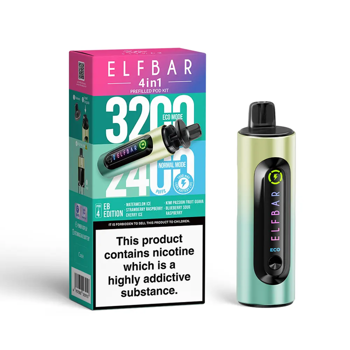 Discount Elf Bar 4 in 1  Pod Vape Kit 3200 Puffs