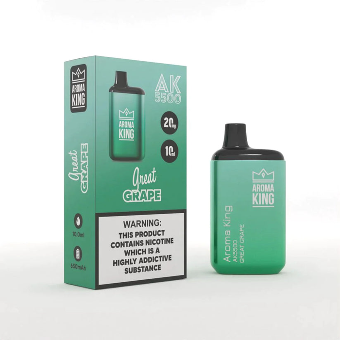 Best Aroma King AK5500 Metallic Disposable Vape Device 5500 Puffs