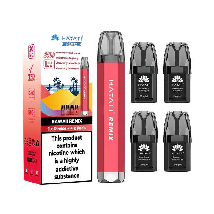 Sale Hayati Remix 4in1 2400 Pod Kit Disposable Vape 2400 Puffs