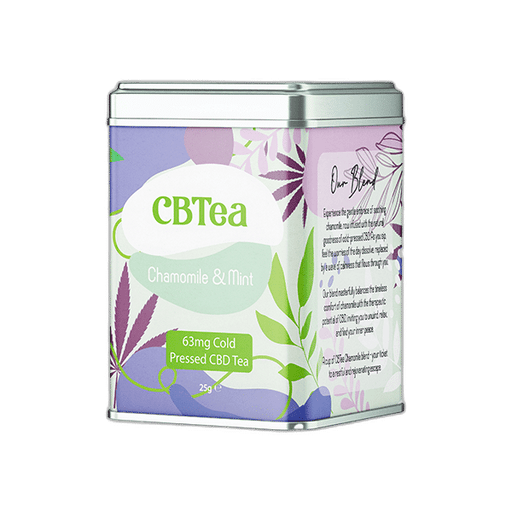 Buy Now CBTea  Cold Pressed Full Spectrum CBD Chamomile & Mint - 25g