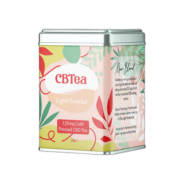 Shop Now CBTea  Cold Pressed Full Spectrum CBD English Breakfast 50g