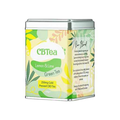 Exclusive CBTea  Cold Pressed Full Spectrum CBD Lemon & Lime Green Tea - 100g