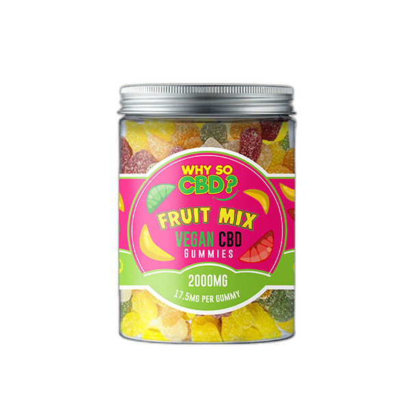 Exclusive Why So CBD?  Broad Spectrum CBD Large Vegan Gummies - 11 Flavours