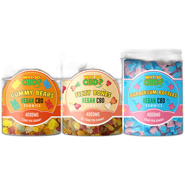 Discount Why So CBD?  Broad Spectrum CBD Large Vegan Gummies - 11 Flavours