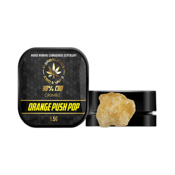 Sale Herbaleyes 90% CBD Orange Push Pop Dab Slabs - 1.5g