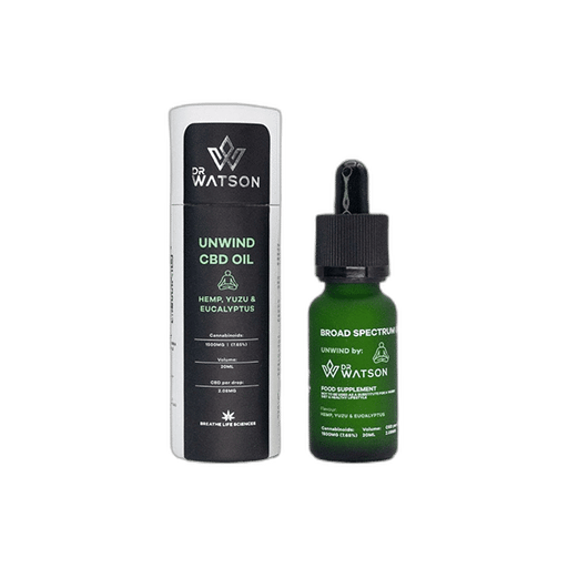 Exclusive Dr Watson  Broad-Spectrum Unwind CBD Oil 20ml