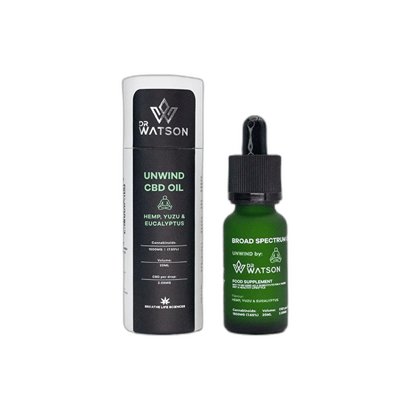 Exclusive Dr Watson  Broad-Spectrum Unwind CBD Oil 20ml